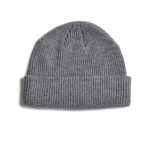 high quality merino blank grey beanie cap
