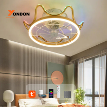 18 Inch RGB LED Ceiling Fan with Light Kit - Lightweight Home Decor