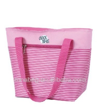 2013 insulated zippered shopping cooler bag with handle