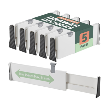 Eco-Friendly ABS Plastic Adjustable Drawer Dividers