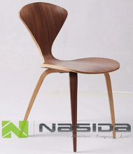 Replica The fan chair walnut Norman Cherner side Chair