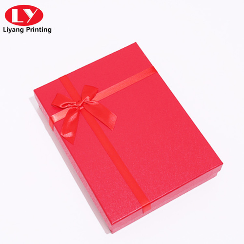 Handmade custom red packaging boxes bridesmaid gift box