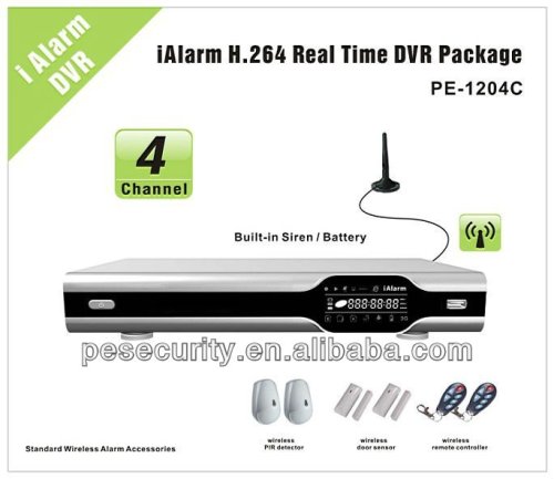 Wireless Real Time NVR with Wireless Alarm and Standard DVR