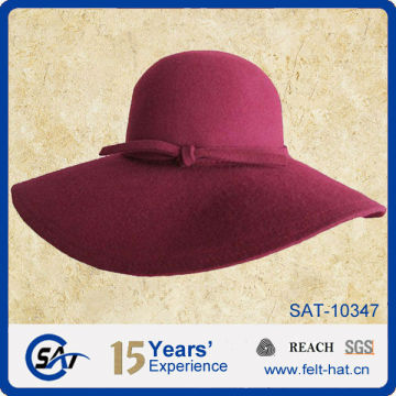 best seller big brim red wool felt floppy hat