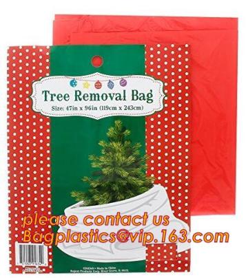 cheap plastic disposable christmas tree removal bag for storage, ldpe plastic christmas tree removal bag, Disposable Plastic Chr