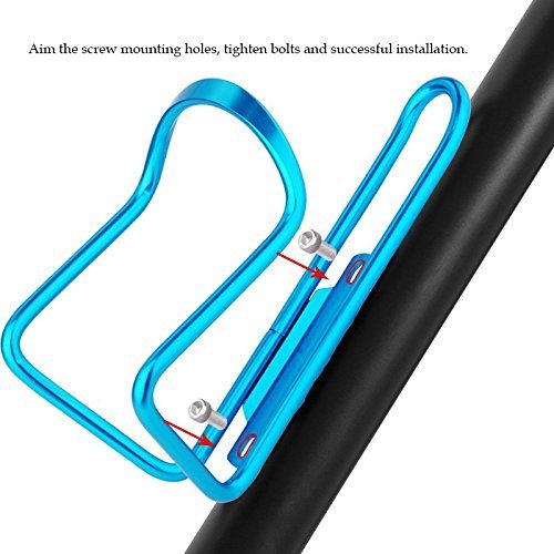 Aluminum Alloy Bicycle Water Bottle Cage Blue