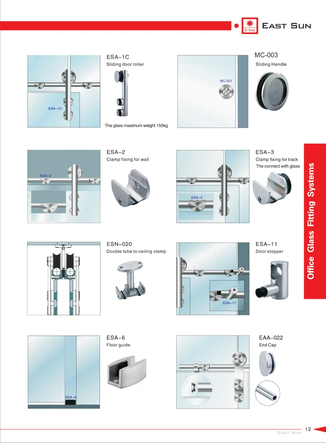 Glass Door Sliding Systems (ESA-1C)