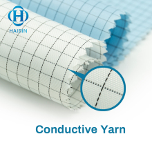 ESD Fabric and Clean Room Wiper Fabric Anti-static Work Clothes Fabric ESD Check 5mm X5mm