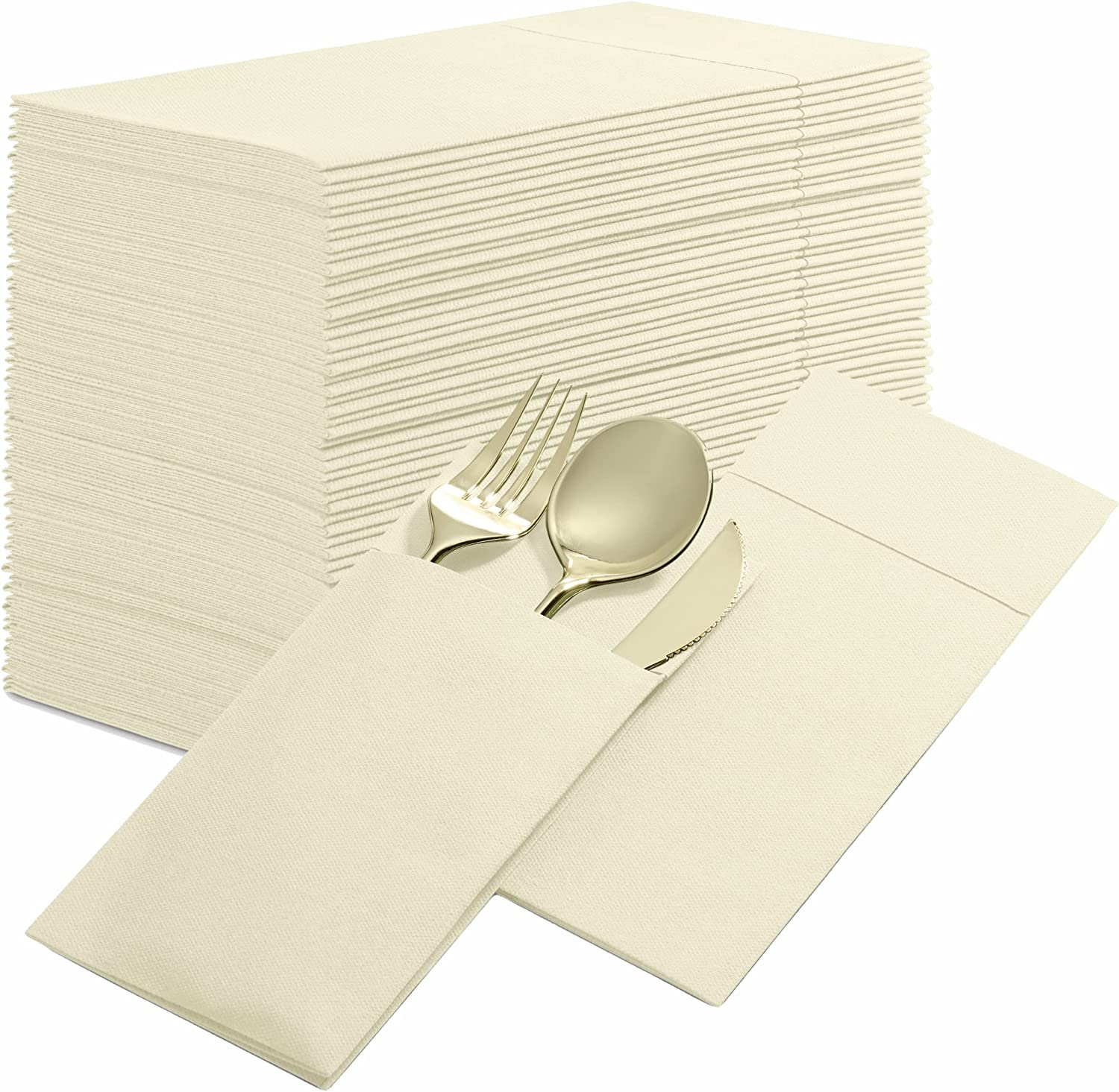 Solid color pocket napkin