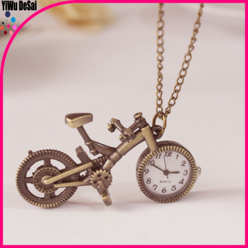 The bicycle necklace watch wholesale pocket watch