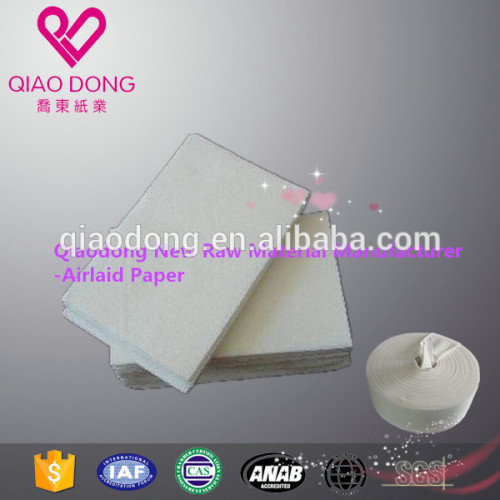 Hygienic Baby Diaper Raw Materials Airlaid Paper Rolls from Qiaodong Brand