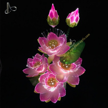 Artificial Lotus Flower Fiber Optic Nightlight Lamp
