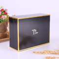 Black Hair Steamer Box with Gold Logo