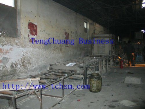 Mineral wool acoustic board production line