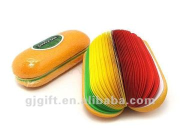 2015 new design sticky colorful memo cube