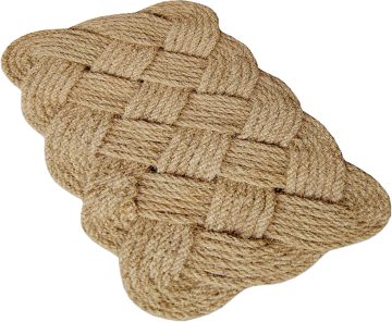 Customized Natural Jute and Coir Woven Knot Doormat