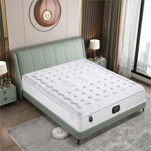 King Size Latex Memory Foam Mattress with Pocket Springs and Gel, 7cm Foam, High-Grade Knitted Fabric