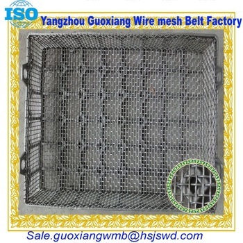 Well-used welded gabion fence