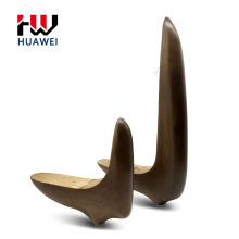 Curved knife-shaped wooden furniture legs couch bed