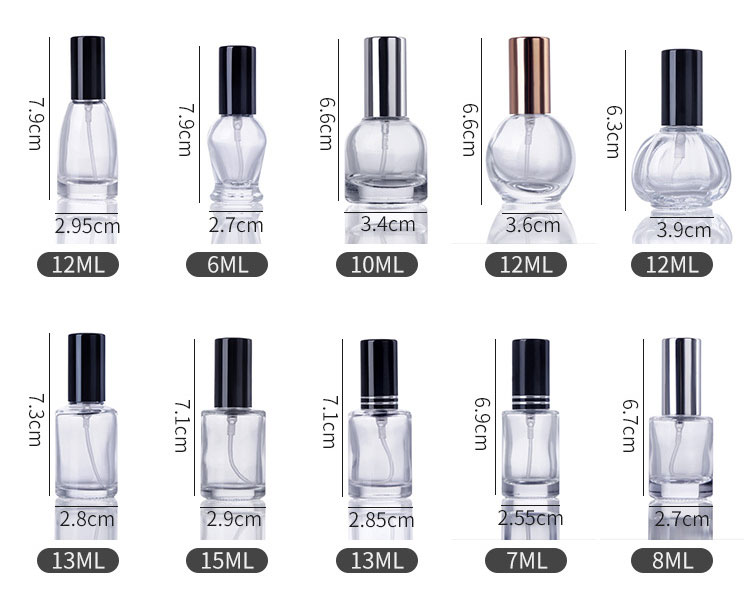 4ml 5 ml 6 ml 7ml kosmetyczny szklany słoik z opakowaniem butelek z perfumami