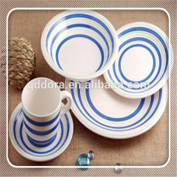 hand painted tableware,unique stoneware dinnerware set