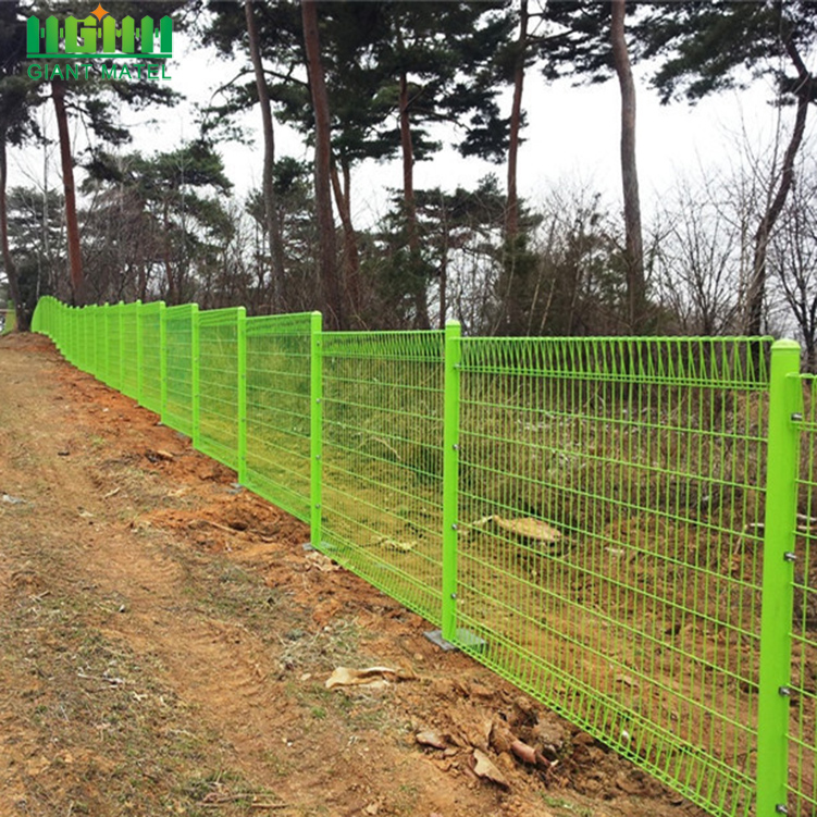 Galvanized BRC Roll Top Mesh Fence Panels