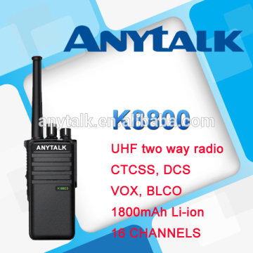 Anytalk K8800 5W UHF transceiver radio