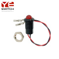 Yeswitch 11 мм IP68 металлический индикатор сигнала с проводами
