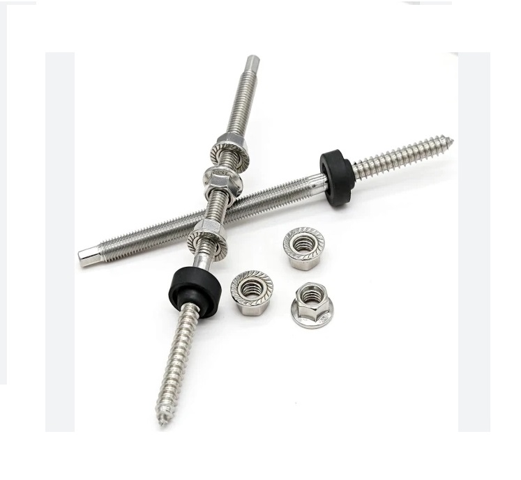 Rozsdamentes acél karima biztosítóanya napelem telepítéshez