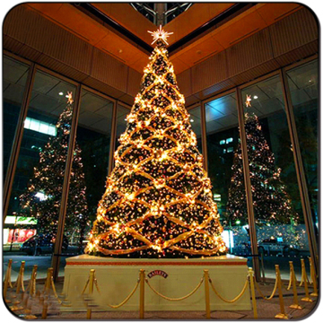 Christmas flower hugh outdoor Christmas tree