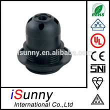 VDE CE E27 plastic lampholder, E27 lamp socket, E27 half thread plastic lampholder