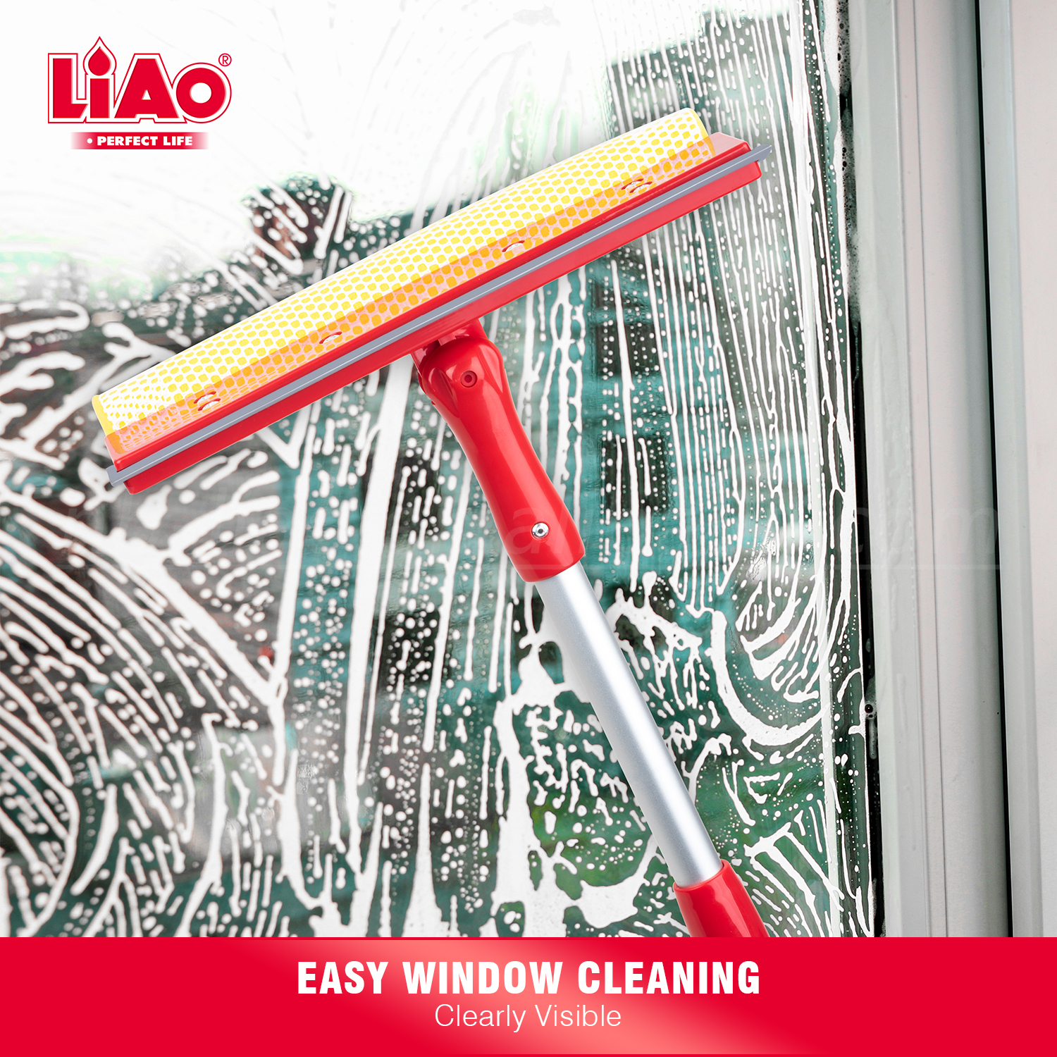 إسفنجة وممسحة ذات وظيفة مزدوجة dual function sponge and squeegee