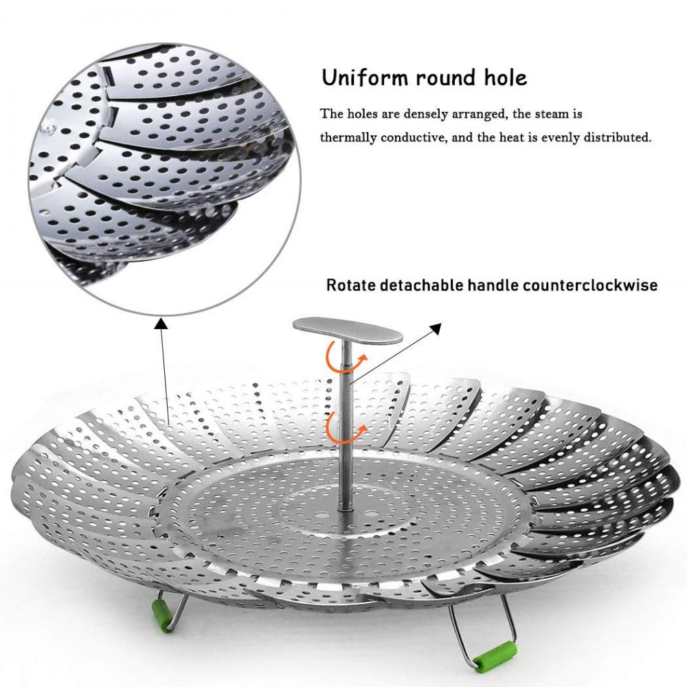 Stainless Steel Vegetable Steamer Basket Insert for Pots