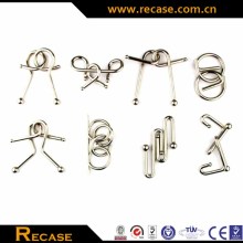 Educational Chinese metal puzzle metal brain teaser puzzle ,metal puzzle