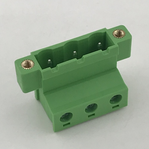 7.62mm pitch terminal block with locking screw holes