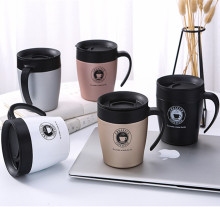 Stainless Steel Thermos Coffee Mugs with Lid - 350ml Capacity