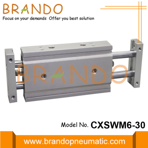 Vérin pneumatique pneumatique à double tige SMC type CXSWM6-30