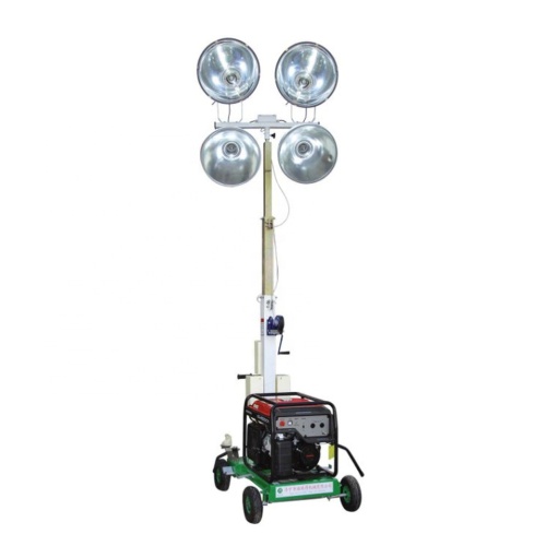 Portable diesel generator light tower hydraulic mast mobile trailer light tower FZM-1000B