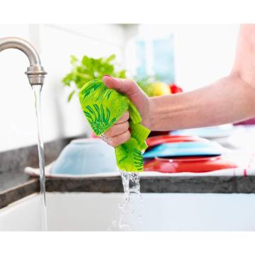 Reusable Clean Printed Sponge Kitchen Dish Cloth