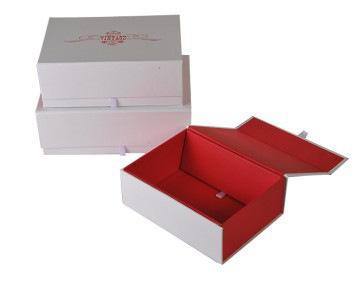 blue rigid folding gift paper packagings