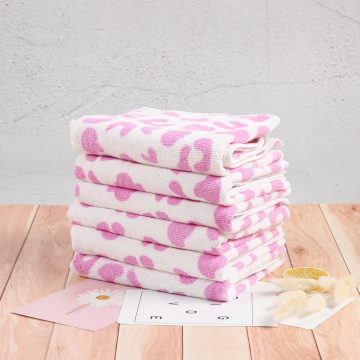 Leopard printed hair drying towels microfiber