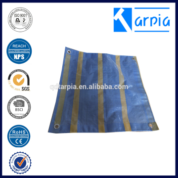 Steel eyelets reinforced heated weliding poly tarp fabric