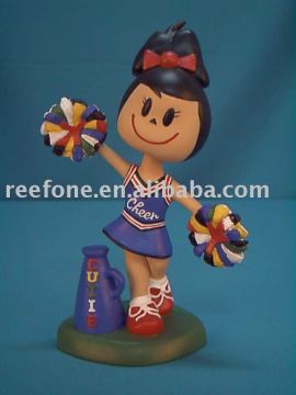 Cheerleader bobblehead bobble head figurines