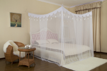 Tassel canopy square mosquito net