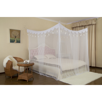 Tassel canopy square mosquito net