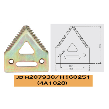 Harvester replacement spare part 28 teeth cnh mf knife section H06614