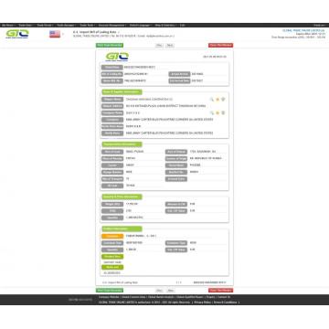 Muestra de datos de importación de Sanitary Ware USA