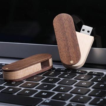 Clé USB pivotante en bois 2.0 3.0