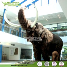 Indoor Ice Age Animal Show Life Size Animatronic Mammoth Model for Sale