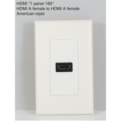 HDMI A Female to HDMI A Female 180° American-Style Cable